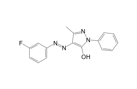 4-[(m-fluorophenyl)azo]-3-methyl-1-phenyl-2-pyrazolin-5-one