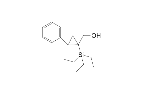 (trans)-2-Phenyl-1-(triethylsilyl)cyclopropane-1-methanol