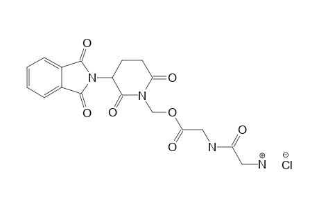 2-(AMINOACETYLAMINO)-ACETIC-ACID-[3-(1,3-DIHYDRO-1,3-DIOXO-2H-ISOINDOLE-2-YL)-2,6-DIOXO-PIPERIDINE-1-YL-METHYL]-ESTER-HCL