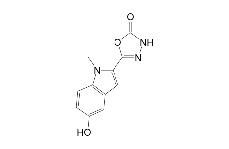 5-(1-Methyl-5-oxidanyl-indol-2-yl)-3H-1,3,4-oxadiazol-2-one