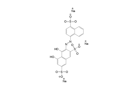 4,5-DIHYDROXY-3-(4-SULFO-1-NAPHTHYLAZO)-2,7-NAPHTHALENEDISULFONIC ACID, TRISODIUM SALT