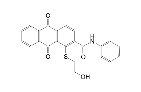 2-anthracenecarboxamide, 9,10-dihydro-1-[(2-hydroxyethyl)thio]-9,10-dioxo-N-phenyl-