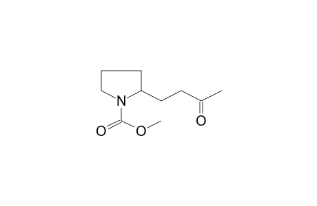 2-(3-Oxobutyl)pyrrolidine-1-carboxylic acid, methyl ester