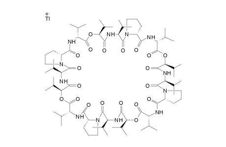 CYCLO[-(D-VAL-L-PRO-L-VAL-D-HYI)4-]-TALLIUM CATION