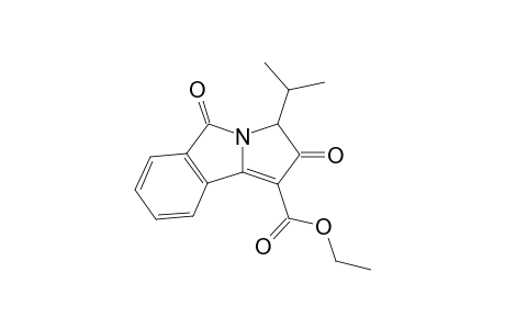 (+-)-Ethyl 3-isopropyl-2,5-dioxo-2,3-dihydro-5H-pyrrolo[1,2-a]isoindole-1-carboxylate