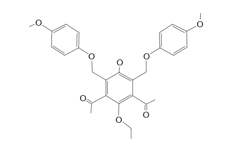 3,5-Diacetyl-4-ethoxy-2,6-bis[4'-(methoxyphenoxy)methyl]phenol