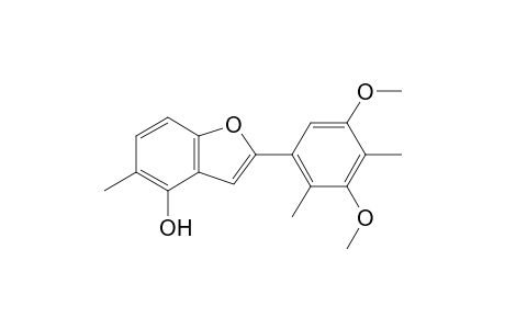 STEMOFURAN-I;2-(3,5-DIMETHOXY-2,4-DIMETHYLPHENYL)-4-HYDROXY-5-METHYLBENZOFURAN