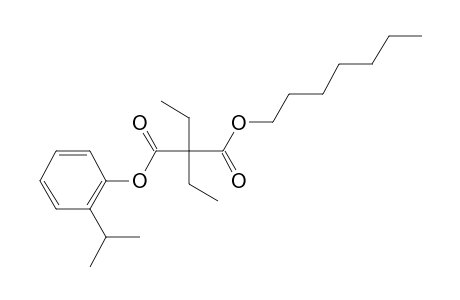 Diethylmalonic acid, heptyl 2-isopropylphenyl ester