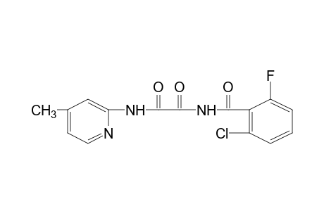 N-(2-chloro-6-fluorobenzoyl)-N'-(4-methyl-2-pyridyl)oxamide