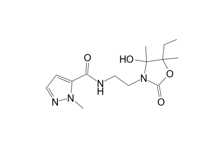1H-pyrazole-5-carboxamide, N-[2-(5-ethyl-4-hydroxy-4,5-dimethyl-2-oxo-3-oxazolidinyl)ethyl]-1-methyl-