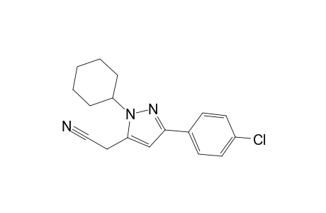 [3-(4-Chlorophenyl)-1-cyclohexylpyrazol-5-yl]acetonitrile