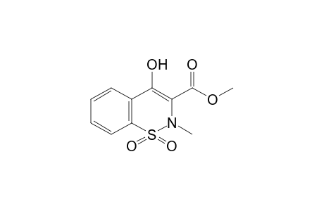 4-hydroxy-2-methyl-2H-1,2-benzothiazine-3-carboxylic acid, methyl ester 1,1-dioxide
