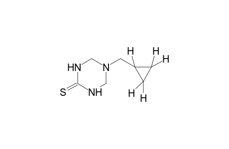 5-(cyclopropylmethyl)tetrahydro-s-triazine-2(1H)-thione