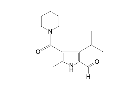 3-isopropyl-5-methyl-4-(piperidinocarbonyl)pyrrole-2-carboxaldehyde