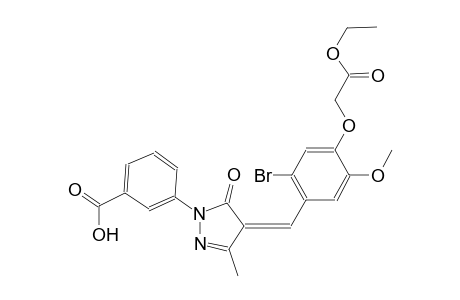 3-{(4Z)-4-[2-bromo-4-(2-ethoxy-2-oxoethoxy)-5-methoxybenzylidene]-3-methyl-5-oxo-4,5-dihydro-1H-pyrazol-1-yl}benzoic acid