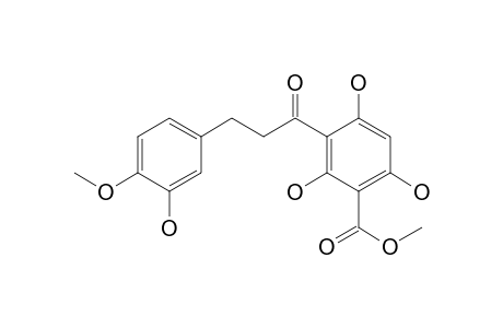 1-(2,4,6-Trihydroxy-5-(methoxycarbonyl)phenyl)-3-(3-hydroxy-4-methoxyphenyl)propanone