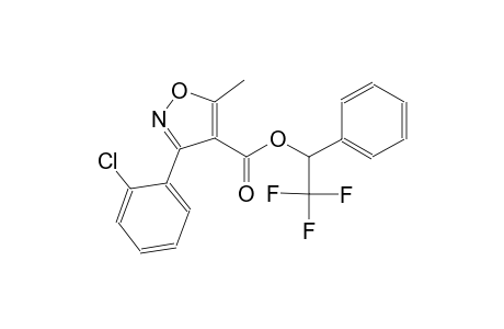 2,2,2-trifluoro-1-phenylethyl 3-(2-chlorophenyl)-5-methyl-4-isoxazolecarboxylate
