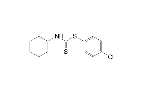 cyclohexyldithiocarbamic acid, p-chlorophenyl ester
