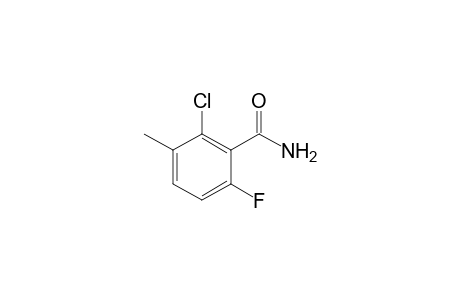 2-Chloro-6-fluoro-3-methylbenzamide