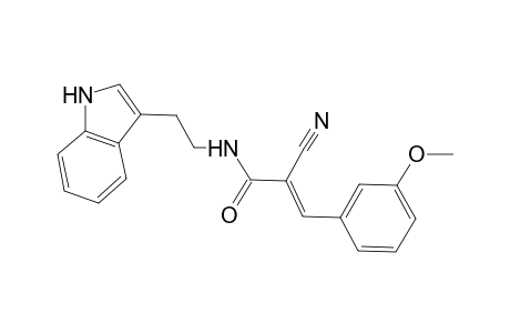 (2E)-2-cyano-N-[2-(1H-indol-3-yl)ethyl]-3-(3-methoxyphenyl)-2-propenamide