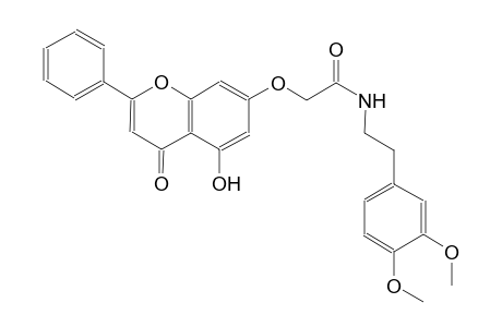 acetamide, N-[2-(3,4-dimethoxyphenyl)ethyl]-2-[(5-hydroxy-4-oxo-2-phenyl-4H-1-benzopyran-7-yl)oxy]-