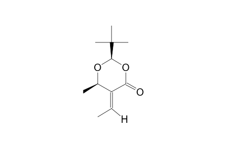 (E,2R,6R)-2-TERT.-BUTYL-6-METHYL-5-ETHYLIDEN-1,3-DIOXAN-4-ONE