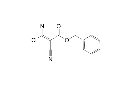 (E)-3-amino-3-chloro-2-cyano-acrylic acid benzyl ester