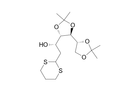 2-Deoxy-4,5:6,7-di-O-Isopropylidene-D-gluco-heptose Trimethylene Dithioacetal