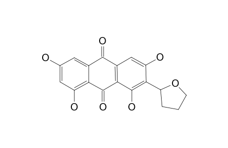 Bipolarin [1,3,6,8-tetrahydroxy-2-(tetrahydrofur-2'-yl)anthraquinone]