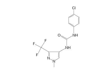1-(p-chlorophenyl)-3-[1-methyl-3-(trifluoromethyl)pyrazol-4-yl]urea