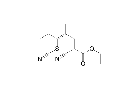 (2E,4Z)-2-cyano-4-methyl-5-thiocyanato-hepta-2,4-dienoic acid ethyl ester