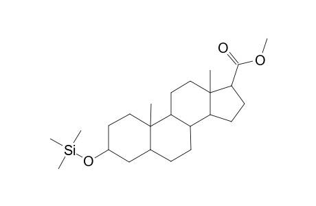 5.alpha.-Androstane-17.beta.-carboxylic acid-3.beta.-ol(3.beta.-trimethylsilyl ether-17.beta.-methyl ester)