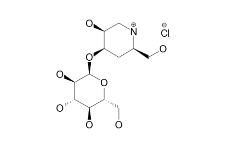 1,4,5-TRIDEOXY-3-O-(ALPHA-D-GLUCOPYRANOSYL)-1,5-IMINO-D-XYLO-HEXITOL-HYDROCHLORIDE