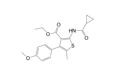 Ethyl 2-[(cyclopropylcarbonyl)amino]-4-(4-methoxyphenyl)-5-methyl-3-thiophenecarboxylate