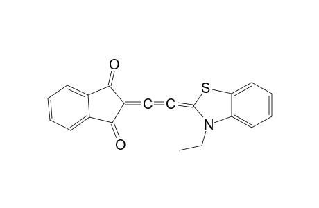 2-((3-ethylbenzo[d]thiazol-2(3H)-ylidene)vinylidene)-1H-indene-1,3(2H)-dione