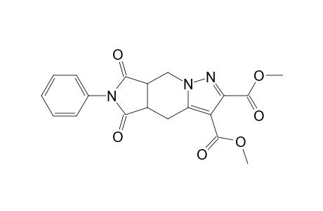 Dimethyl 5,7-dioxo-6-phenyl-4a,5,6,7,7a,8-hexahydro-4H-pyrazolo[1,5-a]pyrrolo[3,4-d]pyridine-2,3-dicarboxylate