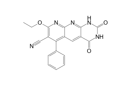 7-CYANO-8-ETHOXY-6-PHENYL-2,4-DIOXO-1,2,3,4-TETRAHYDROPYRIMIDO-[4,5-B]-1,8-NAPHTHYRIDINE