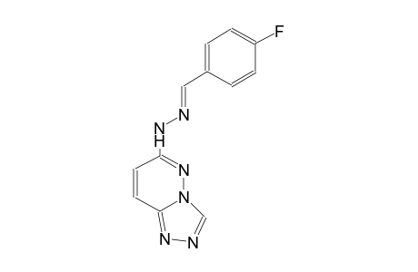 benzaldehyde, 4-fluoro-, [1,2,4]triazolo[4,3-b]pyridazin-6-ylhydrazone