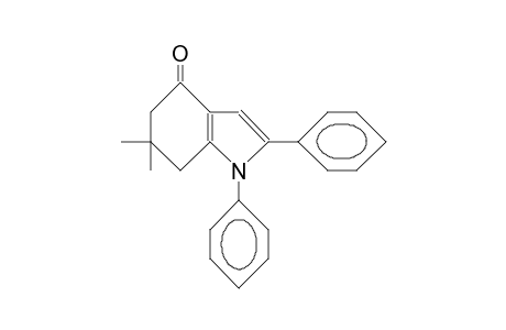 1,2-DIPHENYL-6,6-DIMETHYL-4-OXO-4,5,6,7-TETRAHYDROINDOL