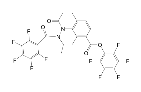 Pentafluorophenyl 2-[(N-pentafluorobenzoyl-N-ethylamino)acetylamino]-1,3-dimethylphenyl-6-carboxylate