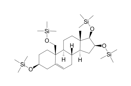 5-Androstene-3.beta.,16.alpha.,17.beta.,19 tetraol tetra(TMS)ether