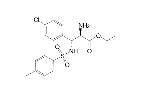 Ethyl (2R,3R)-2-amino-3-(N-tosylamino)-3-(4-chlorophenyl)propionate