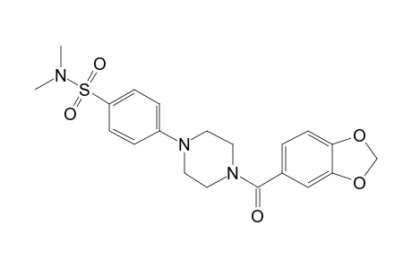 4-(4-(Benzo[D][1,3]dioxole-5-carbonyl)piperazin-1-yl)-N,N-dimethylbenzenesulfonamide