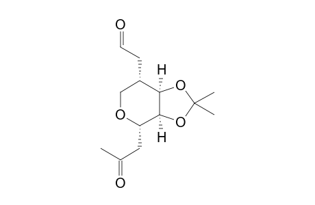 (3aS,4S,7S,7aR)-2,2-Dimethyl-7-(2-oxoethyl)-4-(2-oxopropyl)-3a,6,7,7atetrahydro-4H-1,3-dioxolo[4,5-c]pyran