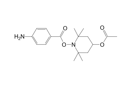 Benzoic acid, 4-amino-, 4-acetoxy-2,2,6,6-tetramethyl-1-piperidinyl ester