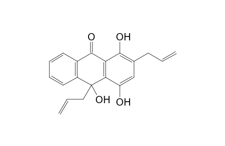 (+/-)-1,4,10-TRIHYDROXY-2,10-BIS-(PROP-2'-ENYL)-ANTHRACEN-9(10H)-ONE