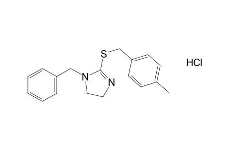 1-benzyl-2-[(p-methylbenzyl)thio]-2-imidazoline, monohydrochloride