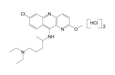 7-CHLORO-10-{[4-(DIETHYLAMINO)-1-METHYLBUTYL]AMINO}-2-METHOXYBENZO[b]-1,5-NAPHTHYRIDINE, DIHYDROCHLORIDE