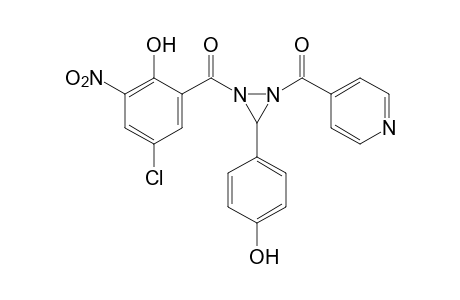 1-(5-chloro-3-nitrosalicyloyl)-3-(p-hydroxyphenyl)-2-isonicotinoyldiaziridine