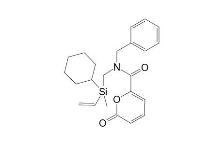 6-{N-(2'-Cyclohexyl-2'-methyl-2'-silabut-3"-enyl)-N-benzylamino]carbonyl]-pyran-2-one -